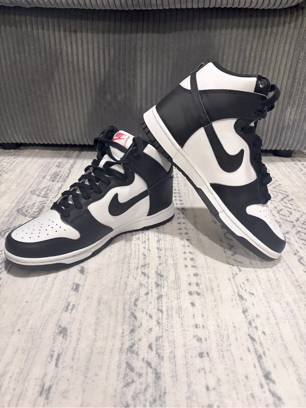 Nike Dunk High Retro Panda Black White Women’s 8 DD1869-103 Y2K Streetwear